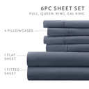 Twin XL Stone Essential Colors Microfiber Bed Sheet Set with Extra Pillowcases