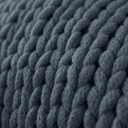 Stone Chunky Knit Throw Blanket Chunky Hand-Knit Oversized