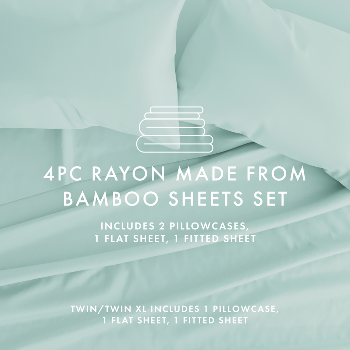 100% Rayon From Bamboo Silky Soft Sheet Set