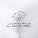  Mattress Protector Spill Proof Bed Bug Premium Zipper Encasement