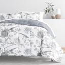  Bedding Bundle, Patterned Microfiber Comforter Set and Solid Sheet Set