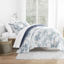  Comforter Sets Down-Alternative Ultra Soft Bedding - Pattern/Solid Reversible