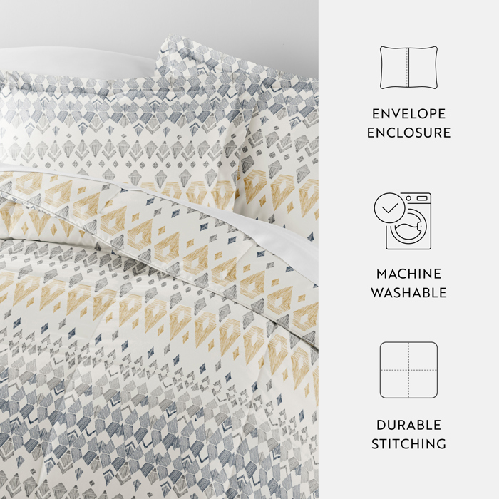 Patterned Comforter Sets Down-Alternative Ultra Soft Bedding