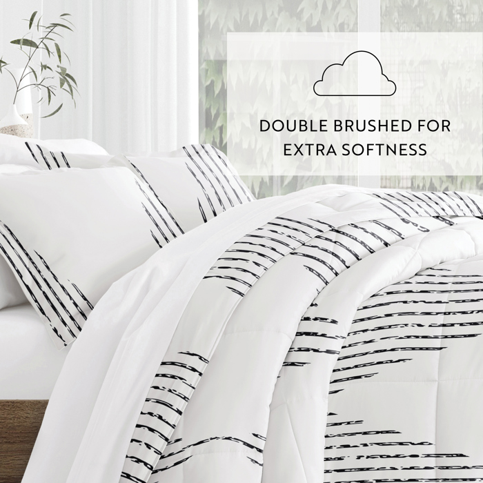 Patterned Comforter Sets Down-Alternative Ultra Soft Bedding