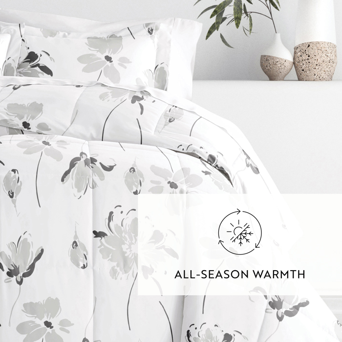 Patterned Comforter Sets Down-Alternative Ultra Soft Bedding