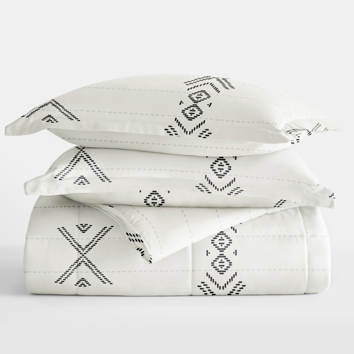 Patterned Comforter Sets Down-Alternative Ultra Soft Bedding