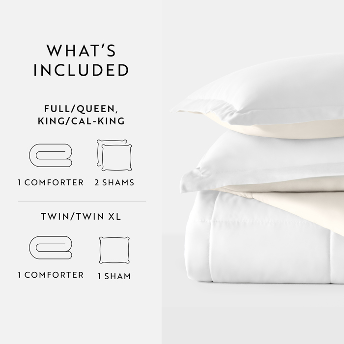 Reversible Down-Alternative Comforter Bedding Set