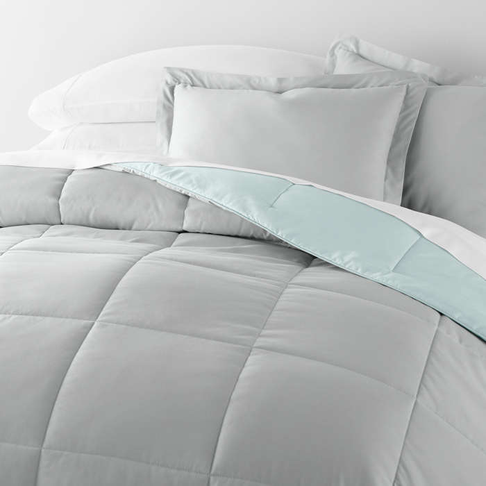 Reversible Down-Alternative Comforter Bedding Set