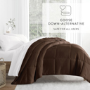 King Chocolate Soft Down-Alternative Essential Comforter