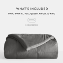 King Gray Soft Down-Alternative Essential Comforter