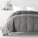 Twin XL Gray Soft Down-Alternative Essential Comforter
