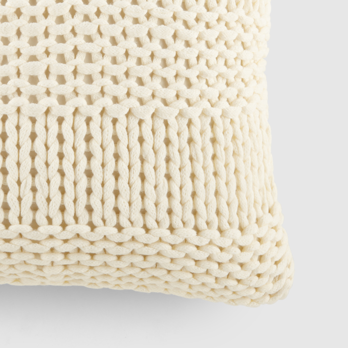 Decor Throw Pillow in Cozy Chunky Knit Fabric