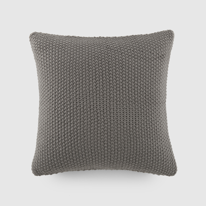 Decor Throw Pillow in Seed Stitch Knit Fabric