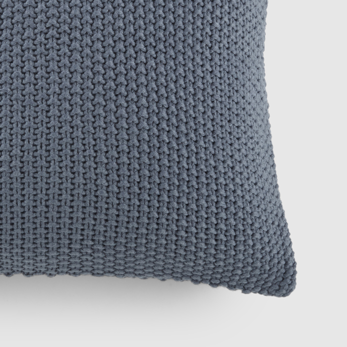 Decor Throw Pillow in Seed Stitch Knit Fabric