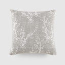 Willow Light Gray Elegant Cotton Decor Throw Pillow in Willow Pattern