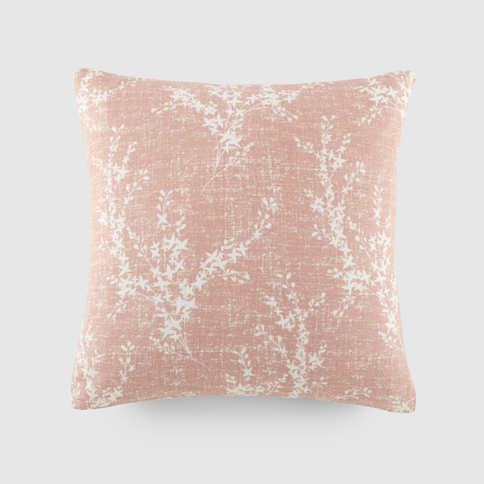 Elegant Cotton Decor Throw Pillow in Willow Pattern