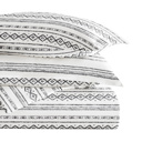 King Geo Threads Light Gray Patterned Soft Duvet Cover Bed Set - Bohemian Patterns