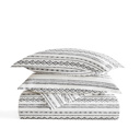 Queen Geo Threads Light Gray Patterned Soft Duvet Cover Bed Set - Bohemian Patterns