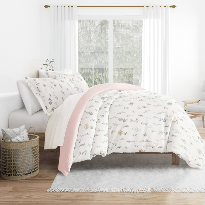 Patterned Soft Duvet Cover Bed Set - Garden Farmhouse