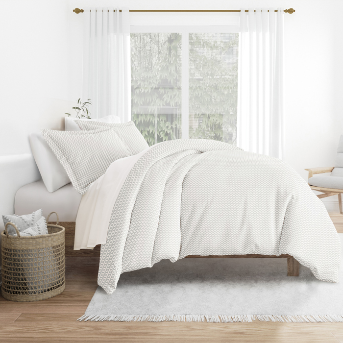 Patterned Soft Duvet Cover Bed Set - Geometric Patterns