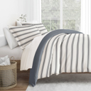 King Desert Stripe Navy Striped Soft Duvet Cover Bedding Set - 18 Pattern Designs