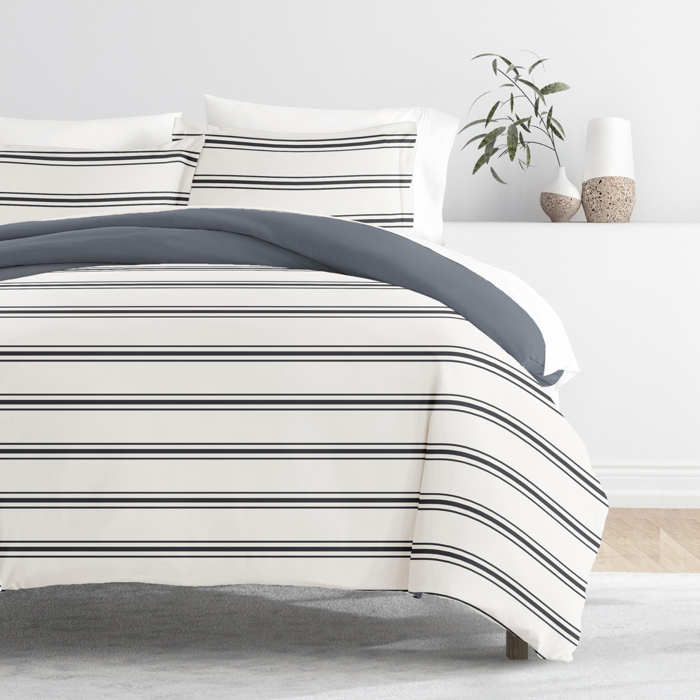 Striped Soft Duvet Cover Bedding Set - 18 Pattern Designs