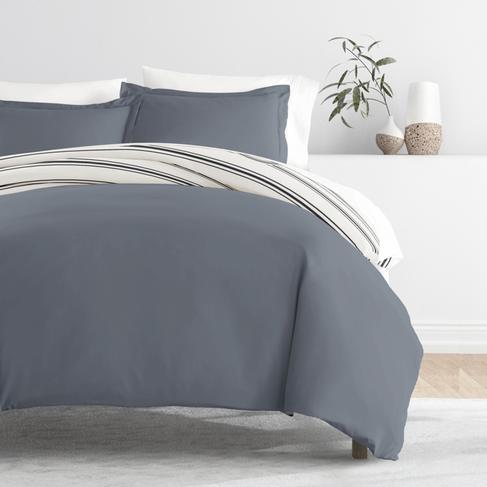 Striped Soft Duvet Cover Bedding Set - 18 Pattern Designs