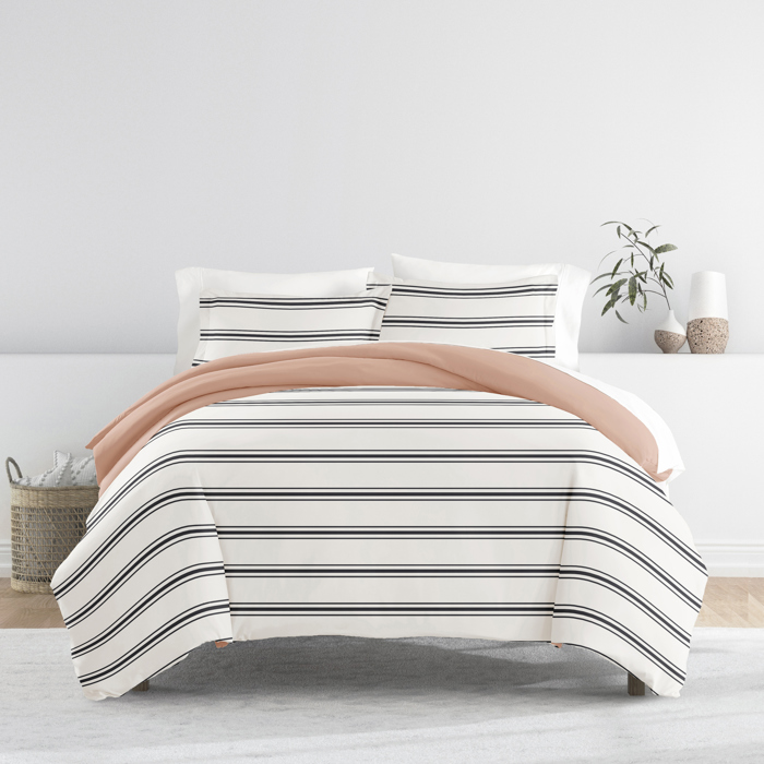 Striped Soft Duvet Cover Bedding Set - 18 Pattern Designs