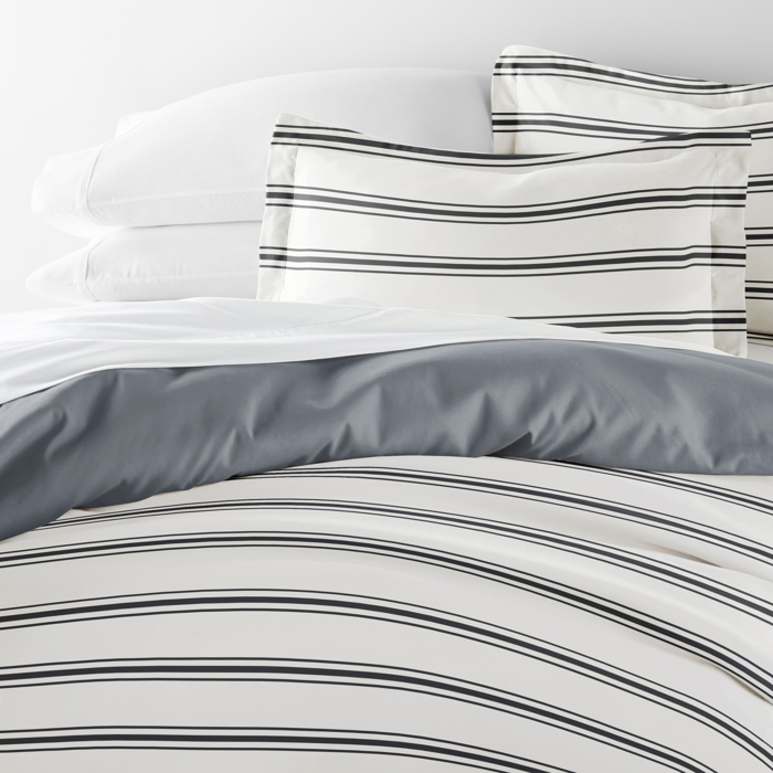 Striped Soft Duvet Cover Bedding Set - 18 Pattern Designs