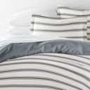Queen Desert Stripe Navy Striped Soft Duvet Cover Bedding Set - 18 Pattern Designs