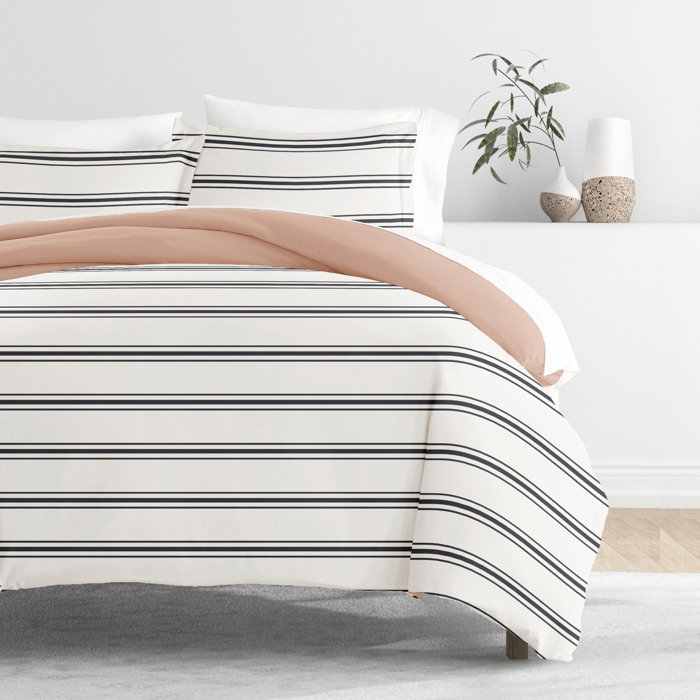 Striped Soft Duvet Cover Bedding Set - 18 Pattern Designs