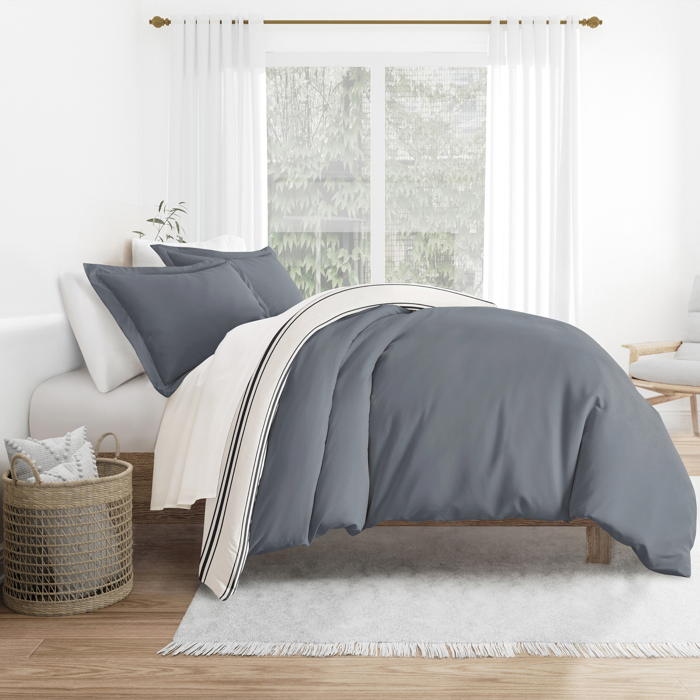 Striped Soft Duvet Cover Bedding Set - 18 Pattern Designs