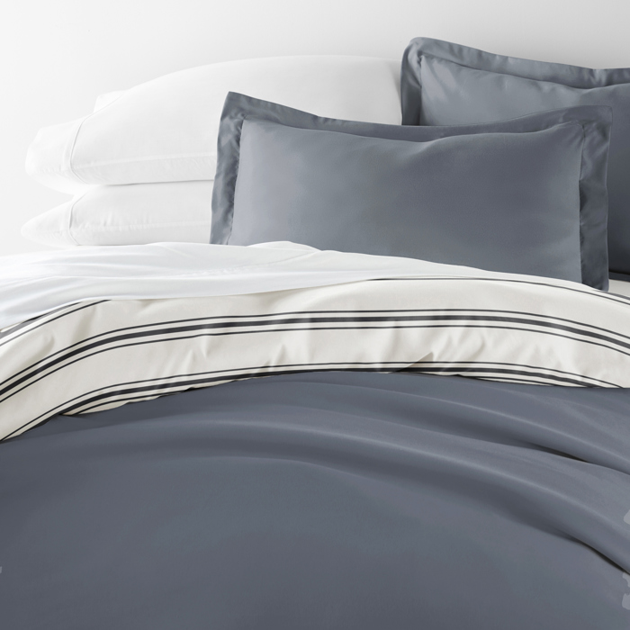 Striped Soft Duvet Cover Bedding Set - 18 Pattern Designs