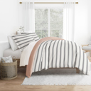 Twin XL Desert Stripe Rose Striped Soft Duvet Cover Bedding Set - 18 Pattern Designs