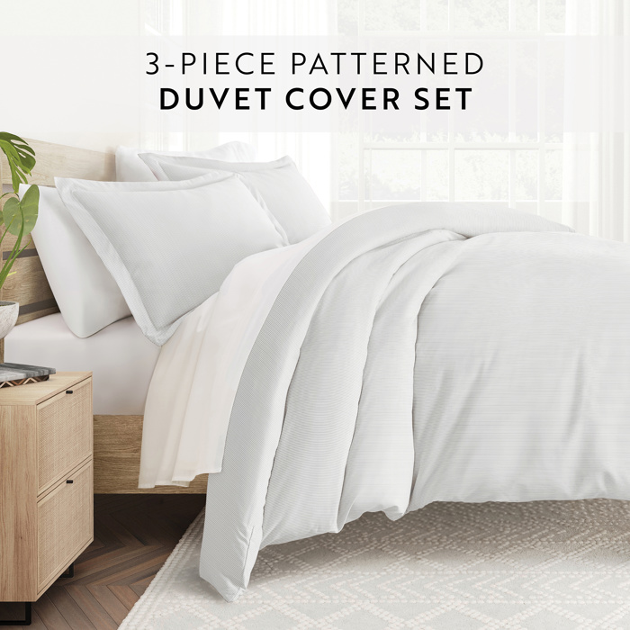 Striped Soft Duvet Cover Bedding Set - 18 Pattern Designs