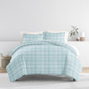 King Polka Dot Aqua Striped Soft Duvet Cover Bedding Set - 18 Pattern Designs