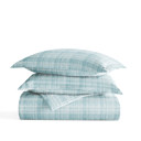 Queen Polka Dot Aqua Striped Soft Duvet Cover Bedding Set - 18 Pattern Designs