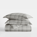 Queen Polka Dot Gray Striped Soft Duvet Cover Bedding Set - 18 Pattern Designs