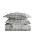 Queen Polka Dot Gray Striped Soft Duvet Cover Bedding Set - 18 Pattern Designs