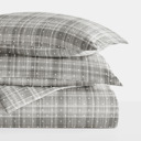 Queen Polka Dot Gray Striped Soft Duvet Cover Bedding Set - 18 Pattern Designs