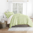 Queen Polka Dot Moss Striped Soft Duvet Cover Bedding Set - 18 Pattern Designs