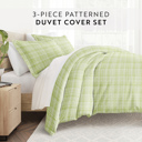 Queen Polka Dot Moss Striped Soft Duvet Cover Bedding Set - 18 Pattern Designs