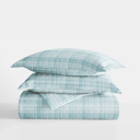 Twin XL Polka Dot Aqua Striped Soft Duvet Cover Bedding Set - 18 Pattern Designs