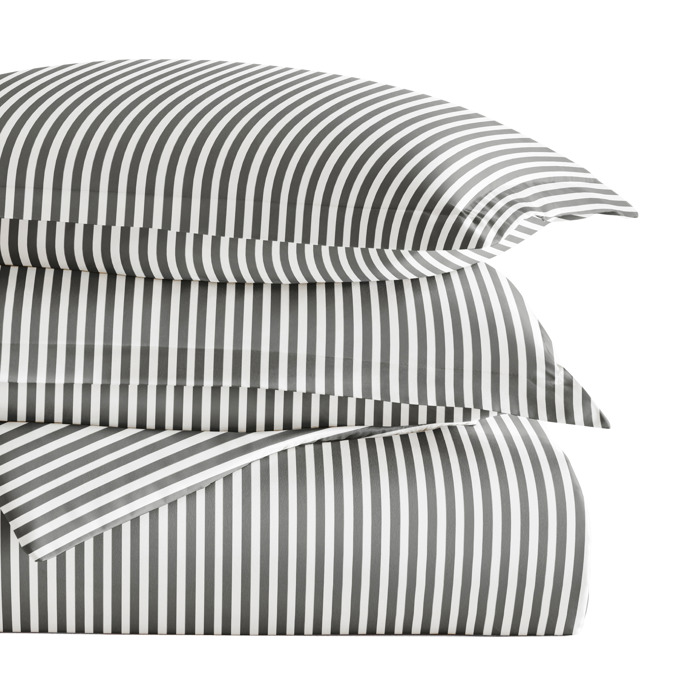 Striped Soft Duvet Cover Bedding Set - 18 Pattern Designs