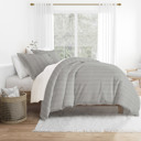 Twin XL Ribbon Gray Striped Soft Duvet Cover Bedding Set - 18 Pattern Designs