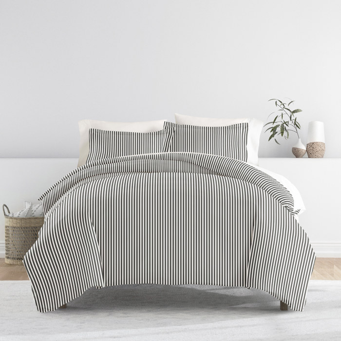 Striped Soft Duvet Cover Bedding Set - 18 Pattern Designs