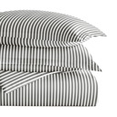 Twin XL Ribbon Gray Striped Soft Duvet Cover Bedding Set - 18 Pattern Designs