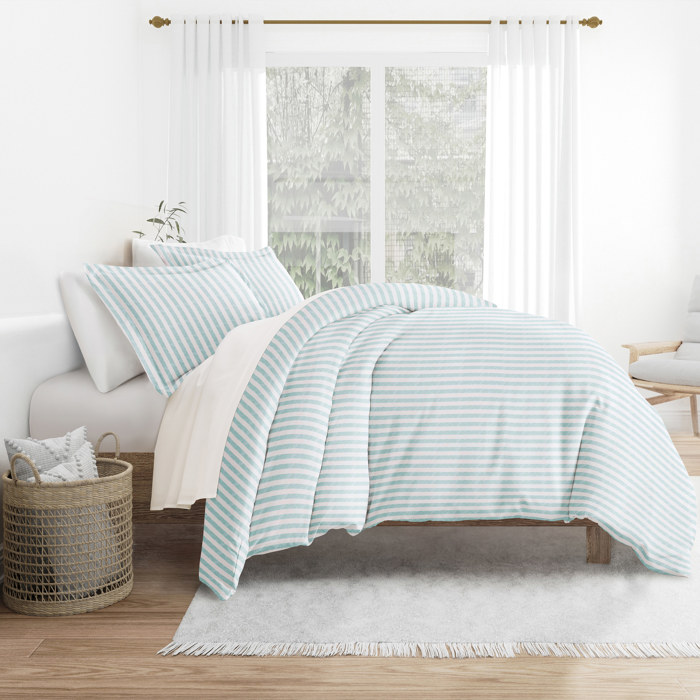 Striped Soft Duvet Cover Bedding Set - 18 Pattern Designs