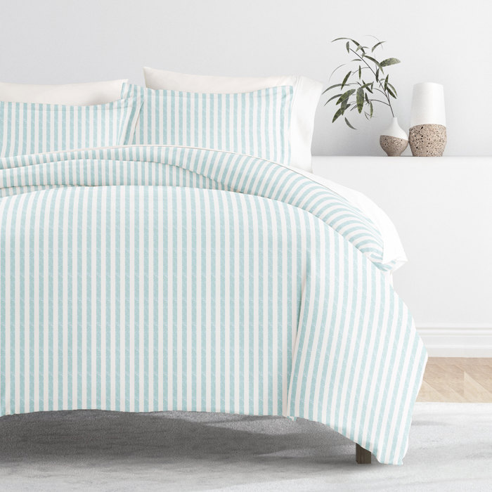 Striped Soft Duvet Cover Bedding Set - 18 Pattern Designs