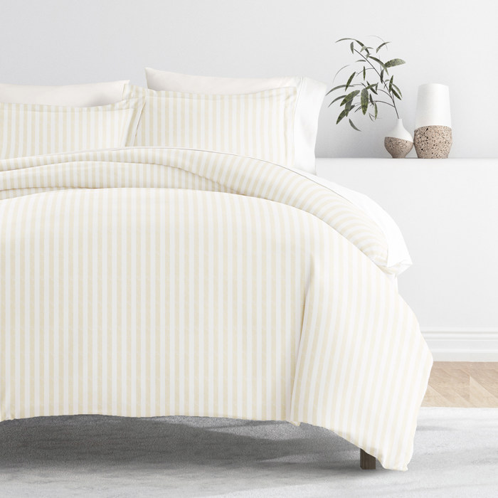 Striped Soft Duvet Cover Bedding Set - 18 Pattern Designs
